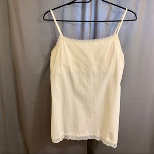 NWOT Sonoma Lace Trim Everyday Tank